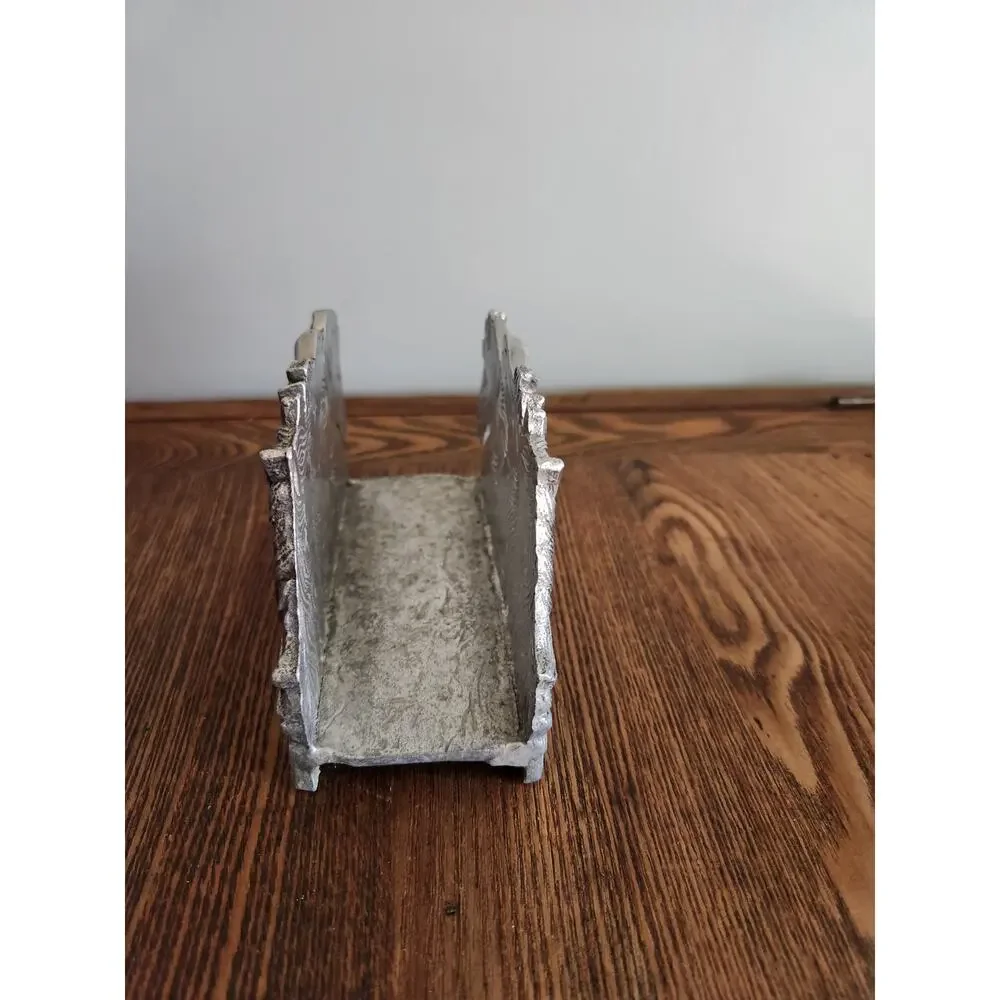 Vtg Arthur Court Cast Aluminum Wild Horses napkin holder 1990